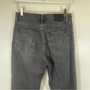 Abercrombie & Fitch  Women's High Rise Dad Jeans Double Destroy Black size 4 S Photo 7