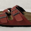 Birkenstock Red Burgundy  double strap buckle Sandals great condition Sz 36 Photo 7