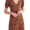 Petal Boden V Neck Jersey Mini Dress Gardenia Floral  8R Photo 0