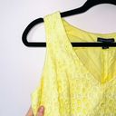 Tommy Hilfiger 100% Cotton Yellow Floral Eyelet V-neck A-line Dress Photo 2