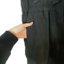 Everlane  Women's Black Wide-Leg‎ Ankle Work Pants Size L with Drawstring Closure Photo 4