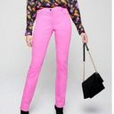 Bubblegum Escada High Waisted Ankle Length Straight Leg Jeans Stretch  Pink 36 Photo 0