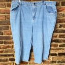 kim rogers  Blue Denim Crop Capri Jeans Women's Size 24W Photo 0