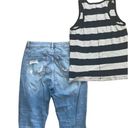 Kancan Distressed Cuffed Cropped Jeans and Tank. Size 5/26. Photo 4