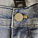 White House | Black Market  Noir Distressed Wash Denim Boot Cut Jeans Size 6 Photo 6