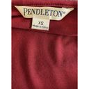 Pendleton  Women's Long Sleeve Red Twist Front Cowl Neck Modal Blend Shirt Top XS Photo 4