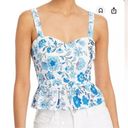 AQUA floral peplum top sz SM NWT Photo 0