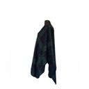 Woolrich  Green & Blue Open Front Poncho Shawl Blanket Sweater Womens One Size Photo 2