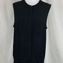 Vince  Black Drop Waist Pleated Neutral Minimalist Midi Dress NWOT Size XL Photo 2