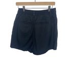 Good American  High Rise Black Tencel Trouser Shorts Photo 3