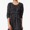 Rebecca Taylor  LA VIE LUREX PLAID DRESS smocked xs Photo 0