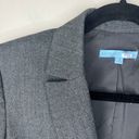 Antonio Melani Antonio‎ Melani Woman's Career Blazer Notch Collar Grey Tweed SZ 4 One Button Photo 2