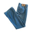 PINK Victoria's Secret Low Rise Flare Bootcut Denim Jeans Women's Size 6 Short Blue Photo 2