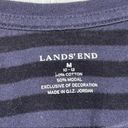 Lands'End  Tank Navy Blue Striped Medium Photo 3