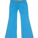 Jordache Y2K  Low Rise Stretch Boot Cut Jeans Turquoise Blue Size 3/4 Photo 7