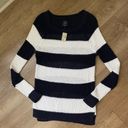 American Eagle  NEW Striped Loose Knit Long Length Jeggings Sweater ~ Size L Photo 8