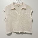 Madewell  Crochet Polo Top size Small Photo 3