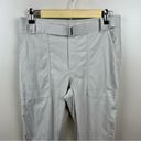 Athleta  Trekkie Belted Pants Size 6 Gray Hiking Commute
Travel Ripstop Nylon Photo 5