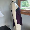 Cache  Silk Blouse Sleeveless Sparkly Purple and Black Top Size XS NWT Photo 2