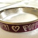 Coach  Poppy pink and silver tone bangle bracelet Photo 4