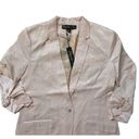 Elizabeth and James NWT  Rumpled Jamie Blazer in Metallic Shine Petal Pink 2 $495 Photo 1