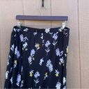 Lane Bryant NWT  Womens Skirt Maxi Slit Black Purple Floral Plus Size 18/20 Photo 4