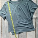 Lululemon  Round Trip Short Sleeve Blue Cast Faux Wrap T-Shirt Women’s Size 4 Photo 5