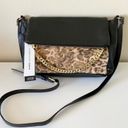 Aimee Kestenberg Leather Crossbody Bag NWT Animal Print Chain Detail Photo 1