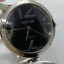 infinity  34mm ladies analog watch silver tone black dial 7.5”-8” w/battery Photo 1