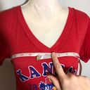 Rivalry Threads NWOT University of Kansas Jayhawks Red V-Neck Tee T-Shirt Top Size Large Photo 5