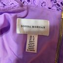 Donna Morgan Anthropologie  Renata Purple Lace Dress Sleeveless, Lined, Size US 8 Photo 9