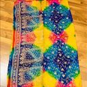 NWT Rainbow multicolor embroidered and sequin sari Red Photo 5