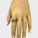 Sterling Silver Genuine Lapis Lazuli Ring - Sz 10 Photo 4