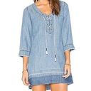 Michael Stars  Chambray Tencel Lace Up Dress Photo 0