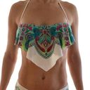 Apt. 9 NEW  Floral Flounce Bandeau Bikini Swim Top size Large Photo 0