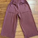 Free People NWOT  FP Beach Wide Leg Pull On Cropped Sweats Tie Front Sz M Photo 4