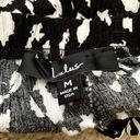 Lulus  black & white animal print shorts size M Photo 3