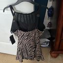 Misha Collection Misha Leopard Illusion Top Underwire Skirted Swimsuit size 14 NWT Photo 1