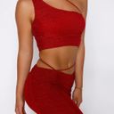 Tiger Mist Berry Red Shimmer Sparkle Pearlie Top Skirt Set Photo 7