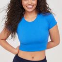 Aerie Royal blue offline sidewalk seamless cropped t-shirt Photo 0