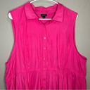 Torrid  hot pink babydoll poplin button front shirt women’s plus size 3X Photo 2