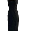 RUNAWAY THE LABEL  Aston Midi Dress Size Small Black w/ Side Slit NWT Photo 1