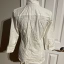 J.Crew NWOT  Preppy Work Perfect Button-Down Shirt casual blouse Women's White Stretch Sz S classic Photo 4