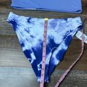 Daisy NWT Dippin 's Baja Tie Dye Purple White Bikini Bandeau High Waist Cheeky XL Photo 6