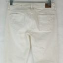 American Eagle  Size 00 Regular White Skinny Jeans Stretch Mom Jean Photo 5