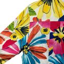 Coldwater Creek  Colorful Floral Denim Zip Front Jacket 12 Photo 7