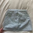 Abercrombie & Fitch Abercrombie Striped Denim Mini Skirt Photo 6