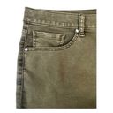 Lane Bryant Signature Fit Mid Rise Midi Shorts Denim Olive Green Plus Size 28 Photo 2