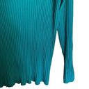 Coldwater Creek  Sweater Womens 2X Green Ribbed Pullover Long Sleeve Sweatshirt Photo 3