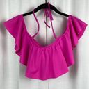 Raisin's  Hot Pink Ruffle Bikini Top Sz.S NWT Photo 0